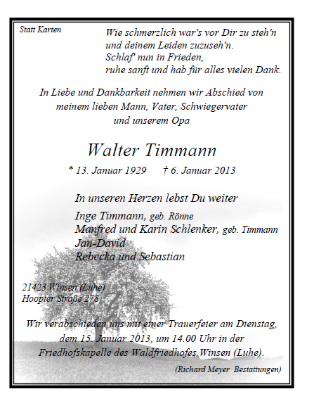 Timmann Walter Anz