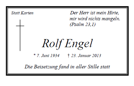 Engel Rolf