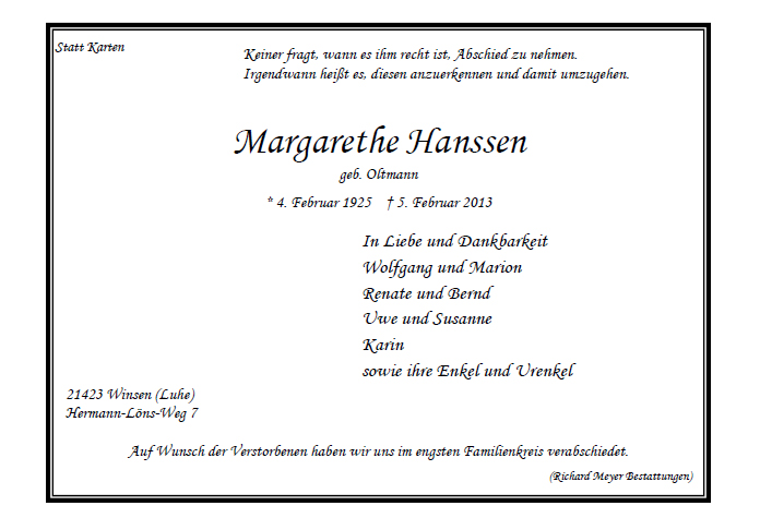Hanssen Margarethe