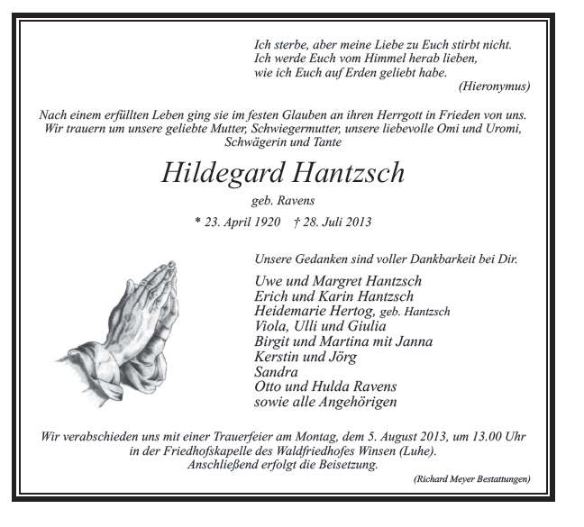 Hantzsch Hildegard