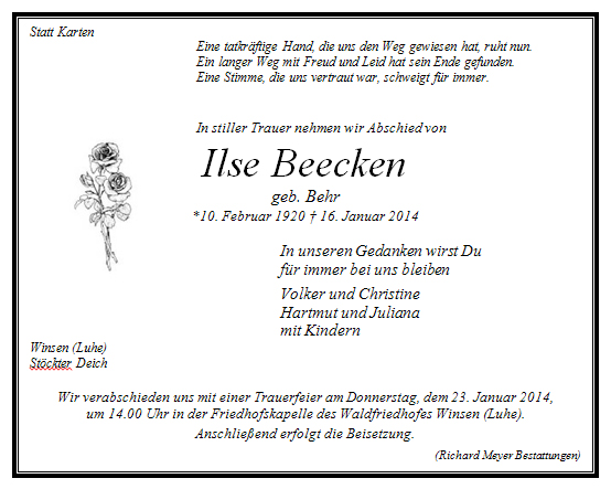 Beecken, Ilse