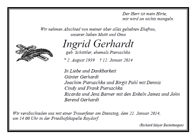 Gerhardt Ingrid