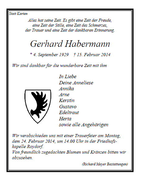 Habermann Gerhard