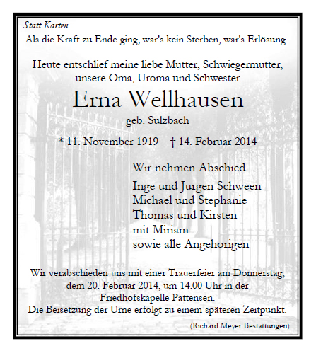 Wellhausen Erna