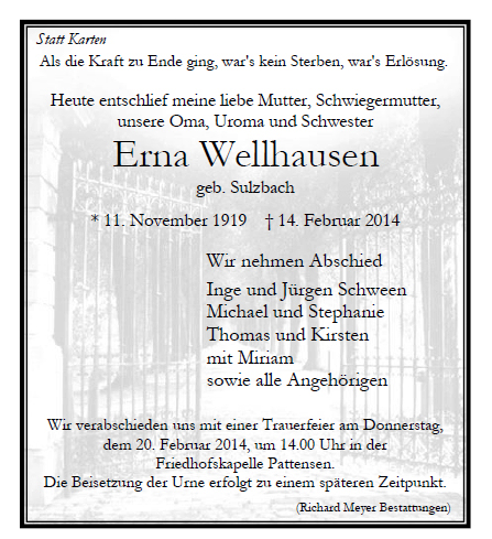 Wellhausen Erna