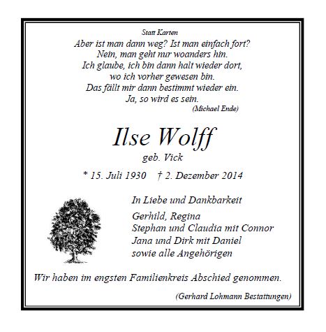 Wolff Ilse