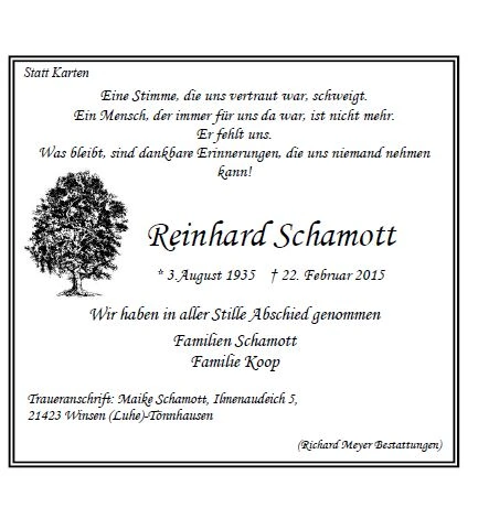 Schamott Reinhard