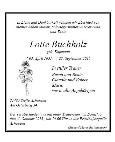 Buchholz Lotte