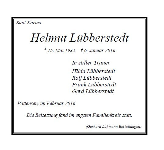 Lübberstedt Helmut