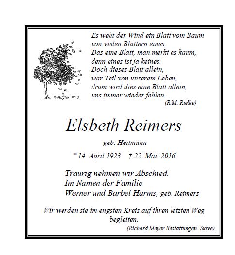 Reimers Elsbeth
