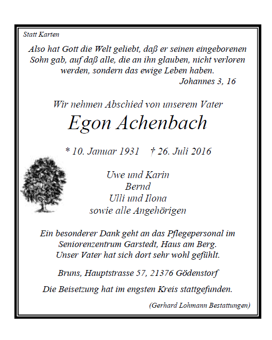 Achewnbach Egon